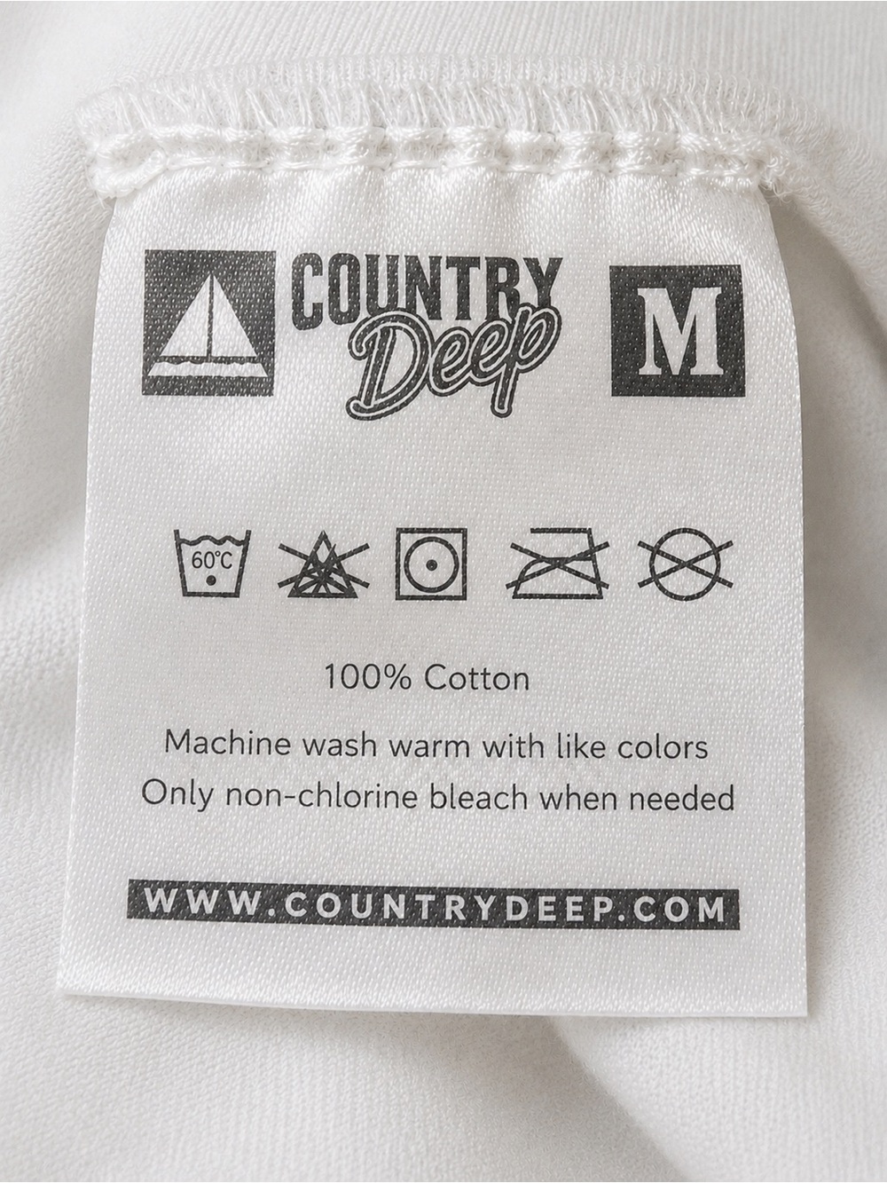 COUNTRY DEEP “Amarillo by Morning” Distressed Western Graphic Tee 100% Cotton - Picture 5 of 5